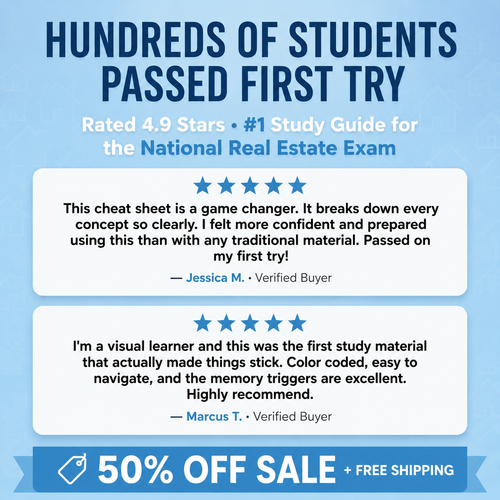 STARK™ Real Estate Exam Cheat Sheet